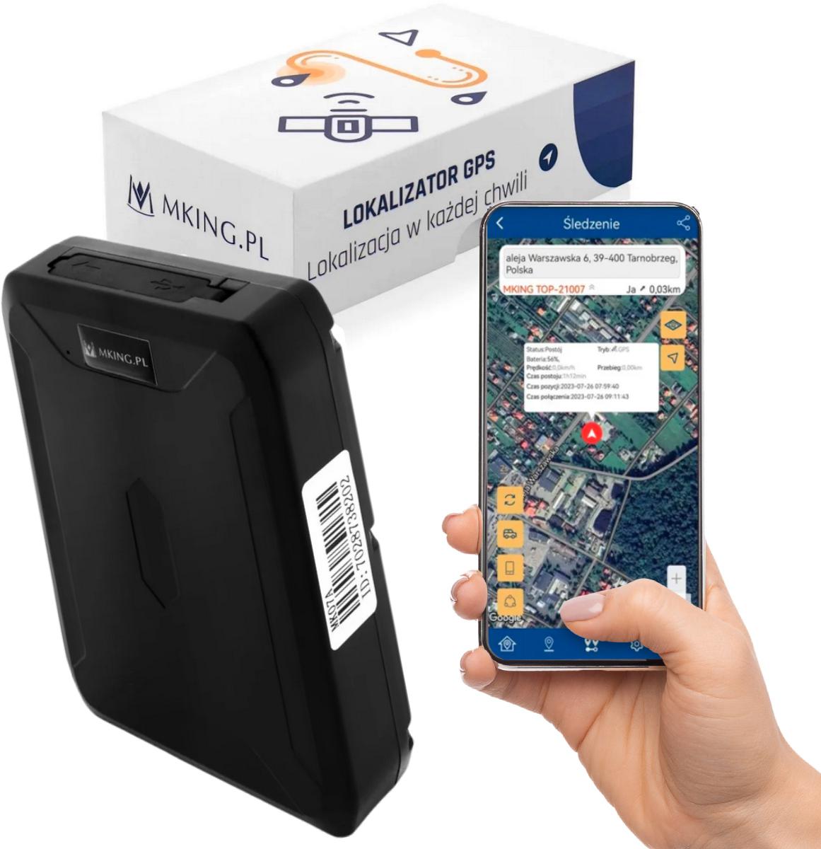 Wodoodporny lokalizator GPS z magnesem i podsłuchem Mking MK07A - najważniejsze cechy: