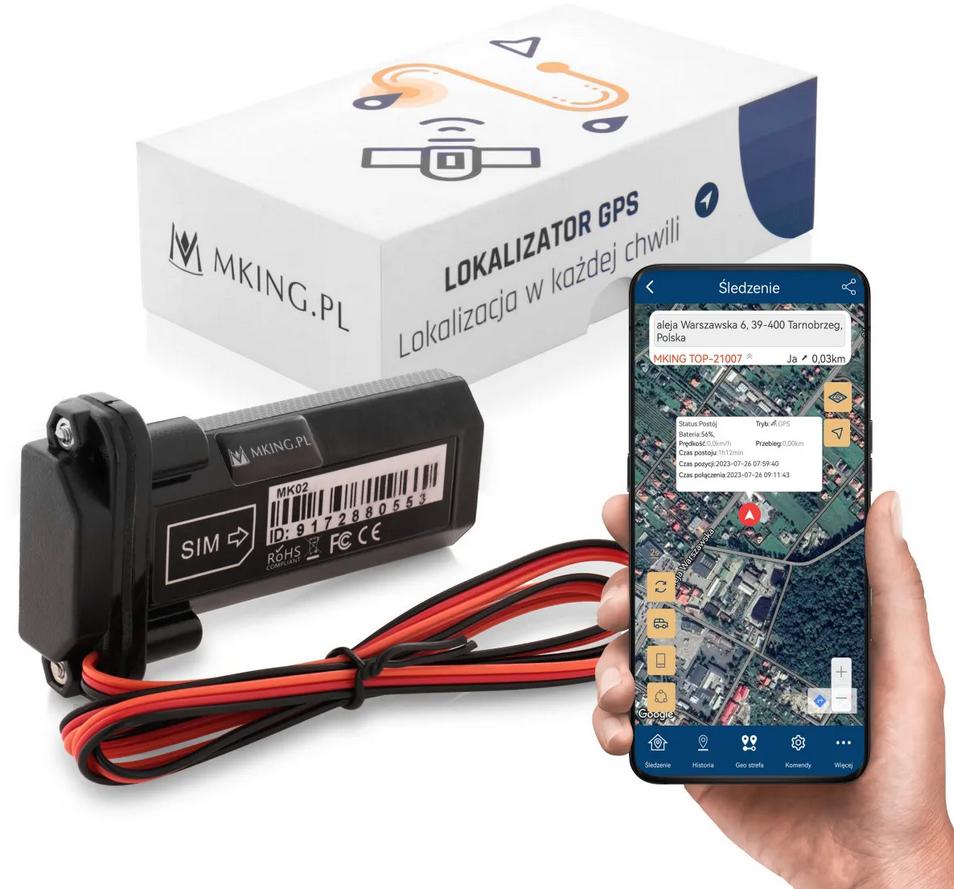 Lokalizator GPS Mking MK02 Śledzenie Pojazdu Łodzi