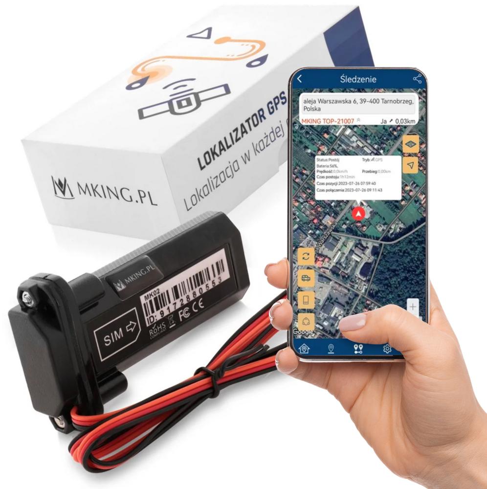 Wodoodporny lokalizator GPS IP67 Mking MK02 - najważniejsze cechy: