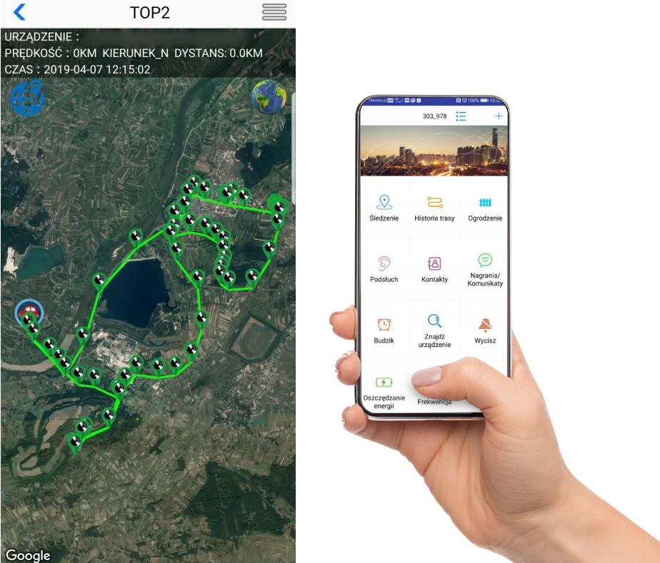 Lokalizator GPS Mking MK12P - kontrola położenia w czasie rzeczywistym w aplikacji mobilnej