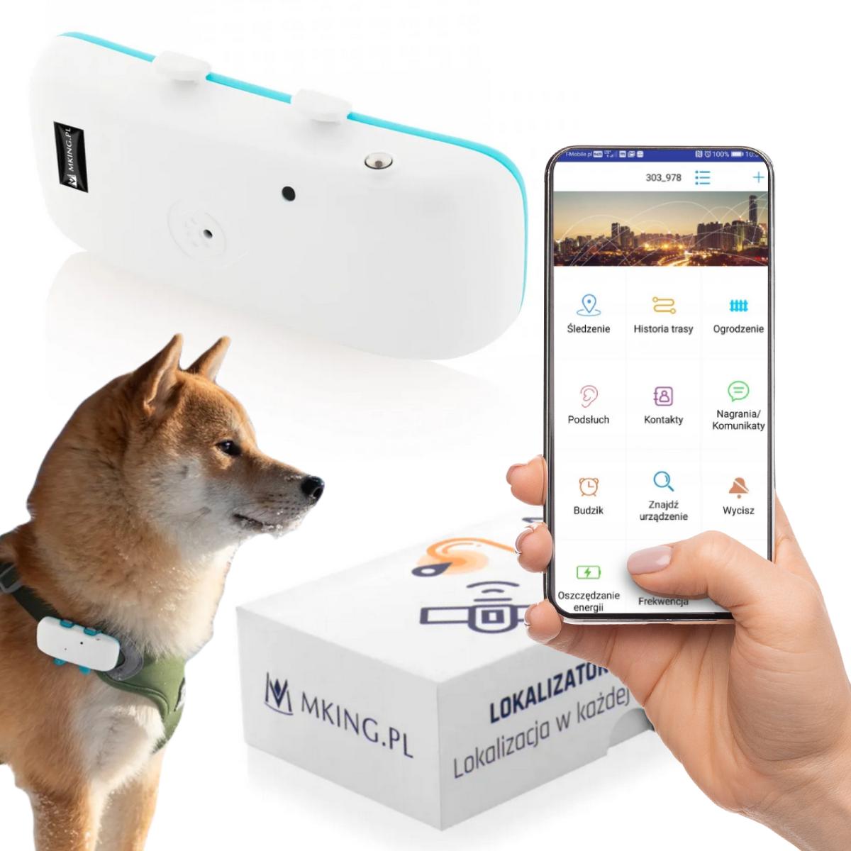 Lokalizator GPS dla zwierząt Mking MK032 - skuteczny i bezabonamentowy tracker dla psa i kota