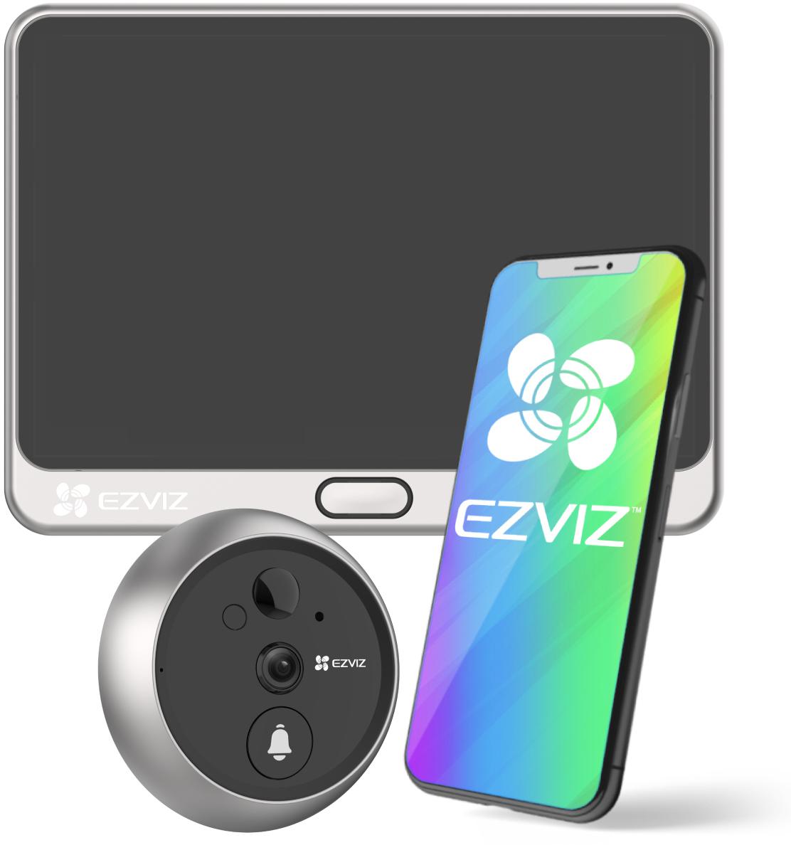 Bezprzewodowy dzwonek drzwiowy z wizjerem i kamerą IP 2K 3MPx EZVIZ DP2 - najważniejsze cechy: