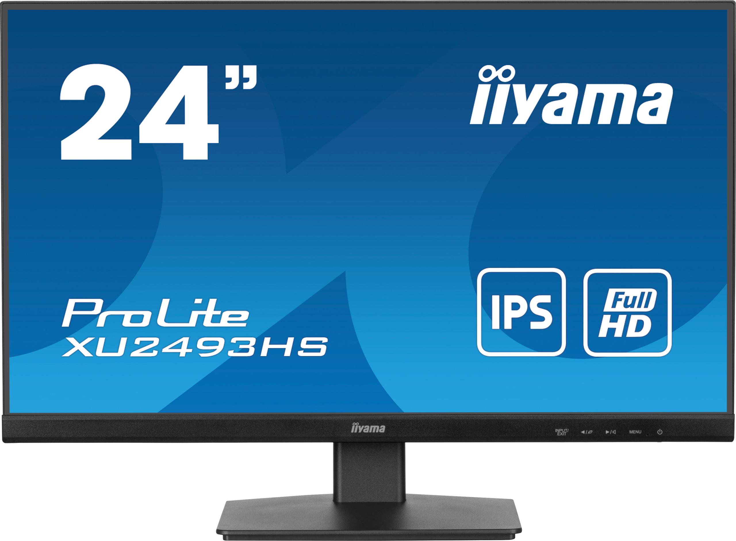 Monitor LED IIYAMA XU2493HS-B6 24\" IPS 100Hz 0,5ms - elegancki i profesjonalny monitor do różnych zastosowań
