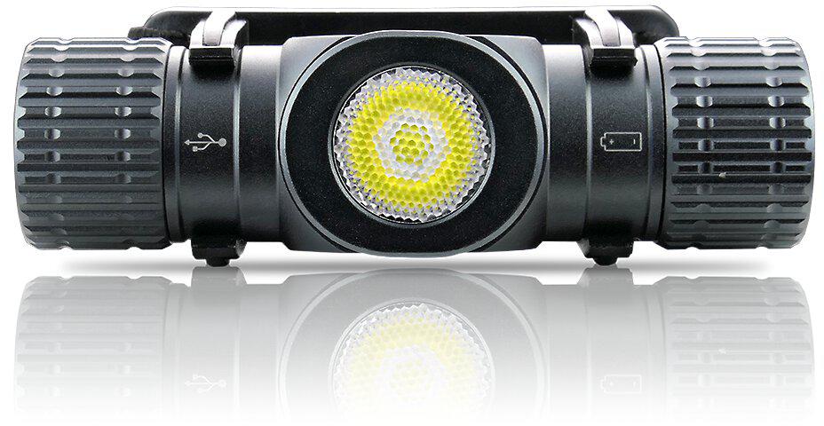 Ładowalna latarka czołowa LED everActive HL-1100R Force - doskonałe oświetlenie otoczenia nawet w całkowitej ciemności