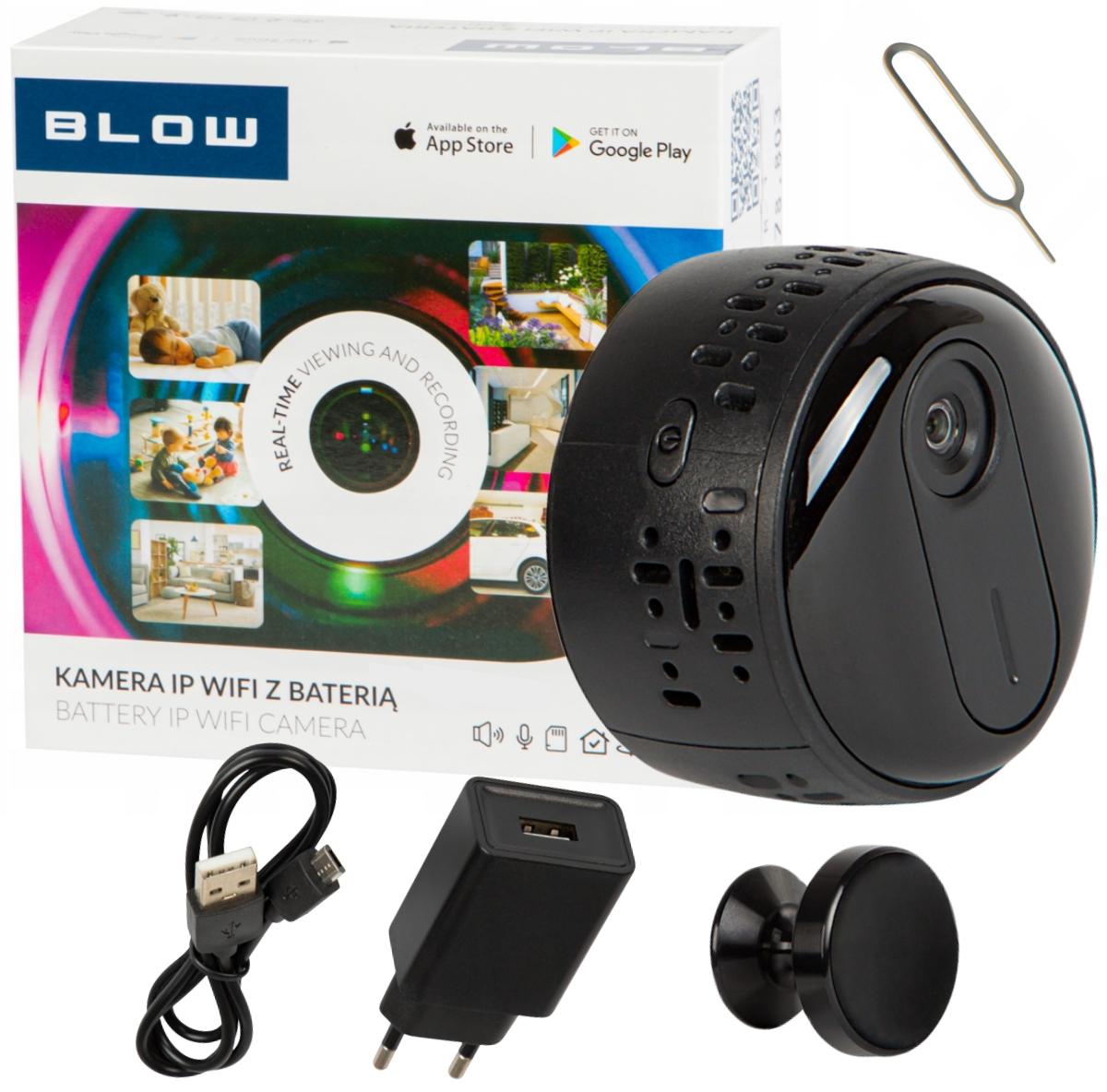 Kamera IP WiFi wewnętrzna z baterią BLOW H-902 2 MPx - najważniejsze cechy: