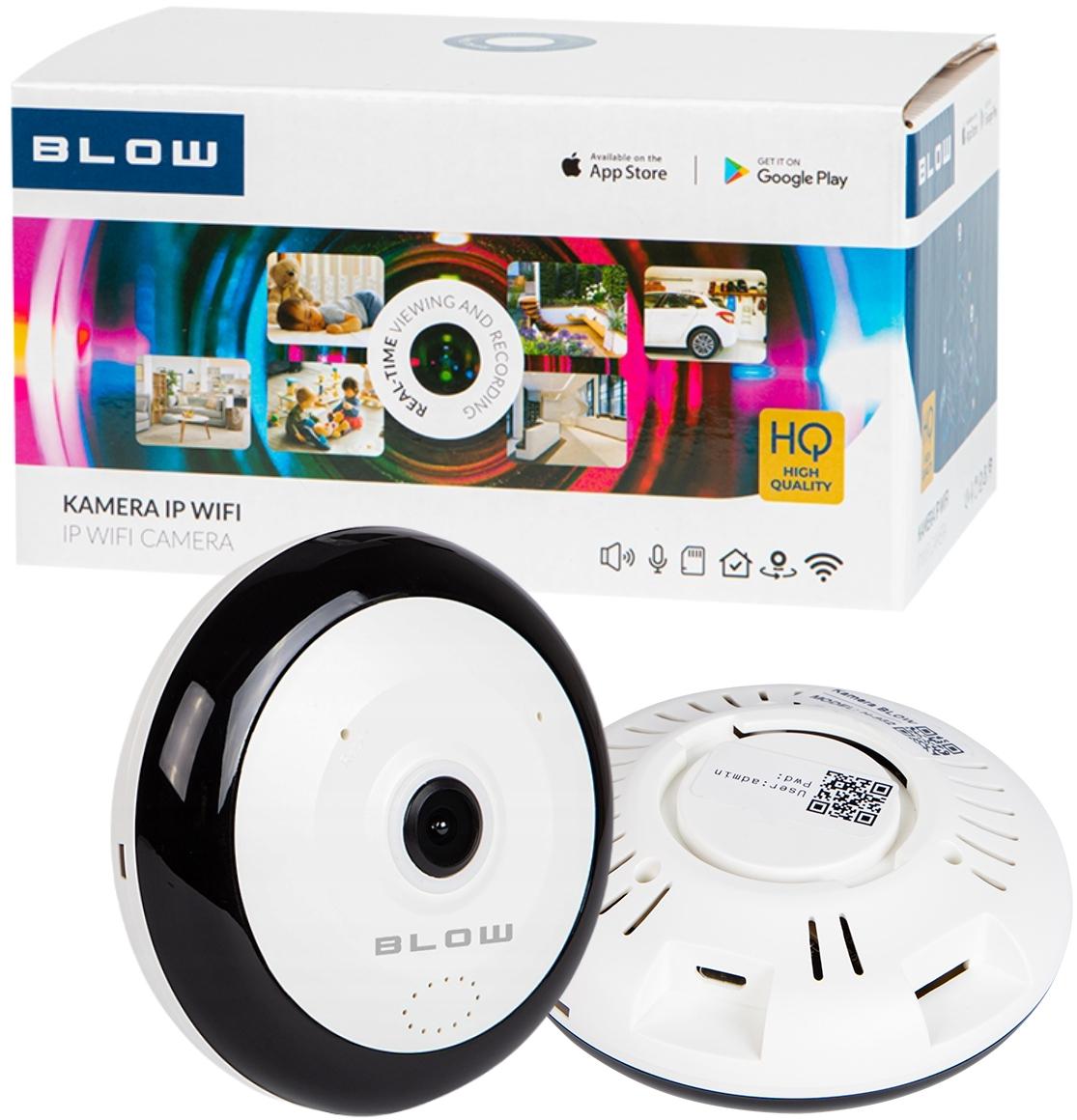 Kamera IP WiFi 3 MPx BLOW H-933 rybie oko - najważniejsze cechy: