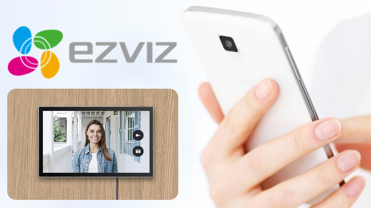 Inteligentny wideodomofon EZVIZ EP7 2K WiFi - sterowanie zdalne lub za pomocą uniwersalnego ekranu dotykowego