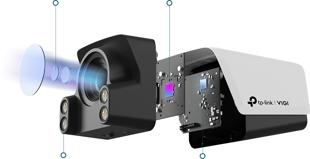 Zewnętrzna kamera sieciowa bullet 4 MPx TP-Link Vigi C340S — jak działa technologia nocnej wizji ColorPro?