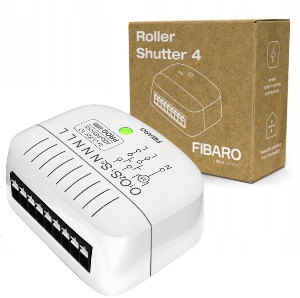 Moduł sterowania roletami FIBARO Roller Shutter 4 (FGR224) - najważniejsze cechy: