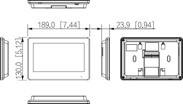 Wymiary i sposób montażu monitor: