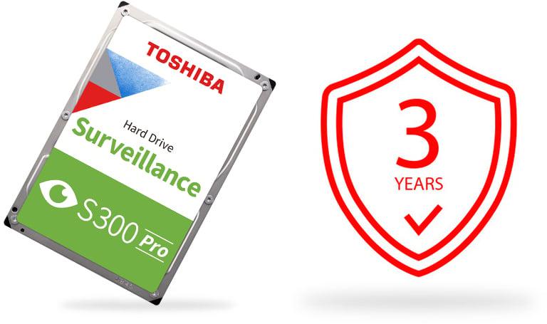 Dysk HDD Toshiba S300 HDWT31AUZSVA 10TB - NIEZAWODNA EFEKTYWNOŚĆ, DŁUGOTRWAŁA WYTRZYMAŁOŚĆ
