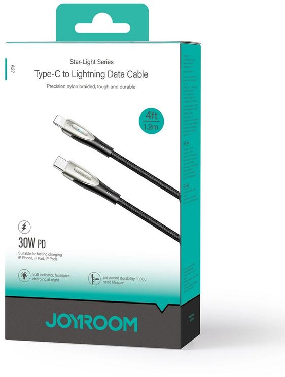 Kabel USB-C / Lightning w oplocie Joyroom Star-Light Series SA27-CL3 120 cm 30 W - specyfikacja i dane: