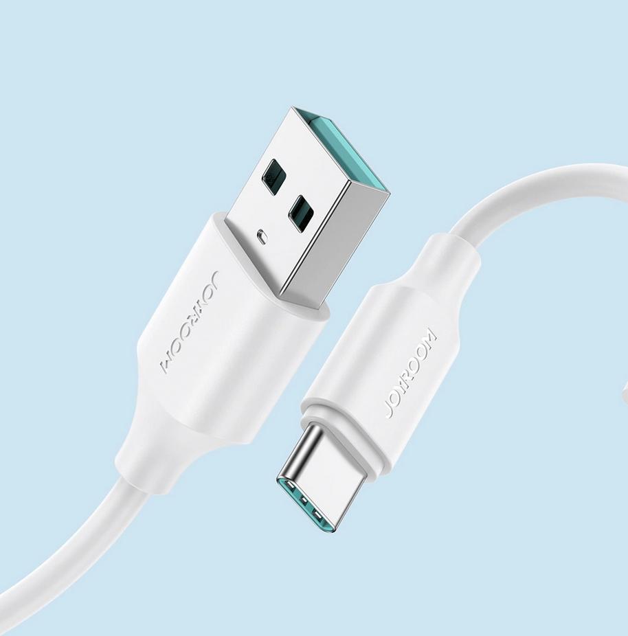 Kabel USB-A / USB-C Joyroom S-UC027A9 200cm 3A w oplocie biały