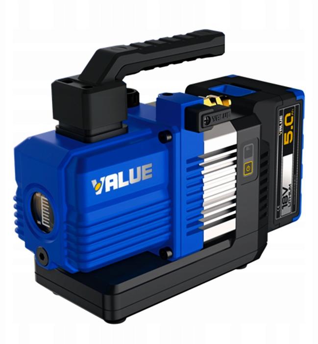 Pompa próżniowa akumulatorowa Value VRP-2DLi 56L z walizką i butelką oleju – specyfikacja i dane: