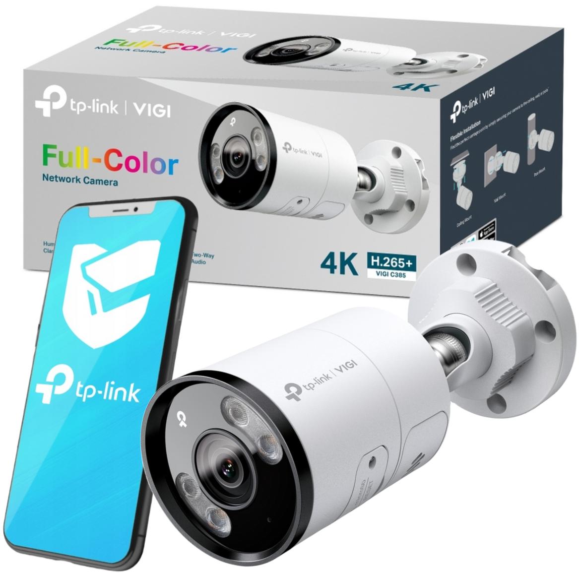 Zewnętrzna pełnokolorowa kamera sieciowa IP TP-Link VIGI C385 8 MPx – najważniejsze cechy: