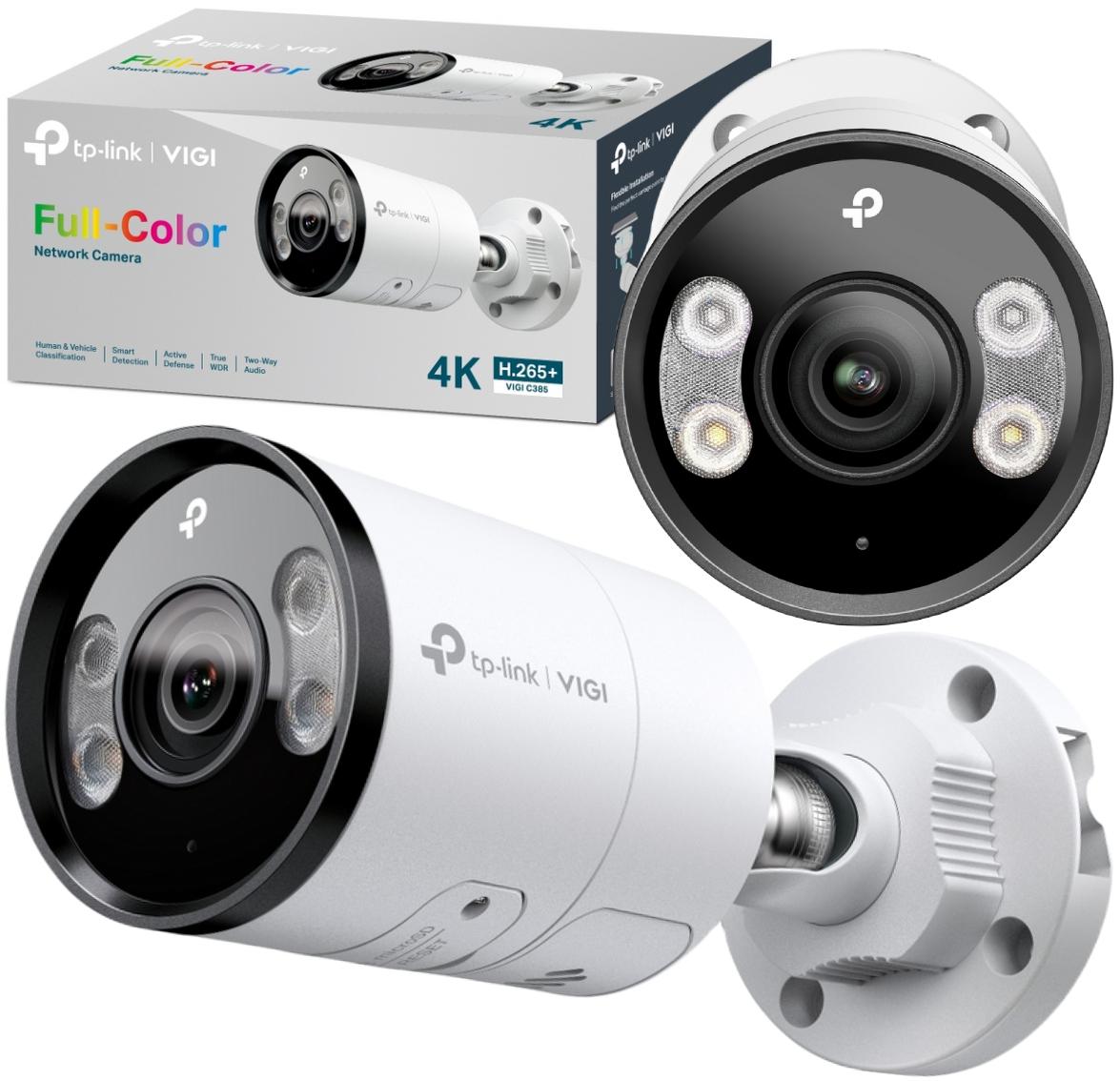 Zewnętrzna pełnokolorowa kamera sieciowa IP TP-Link VIGI C385 8 MPx (4mm) – specyfikacja i dane: