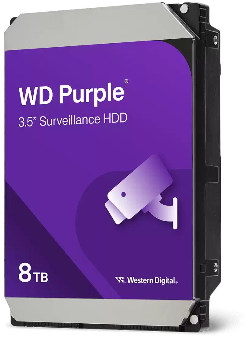 Dysk HDD do rejestratora WD PURPLE 8TB WD85PURZ - Najważniejsze cechy: