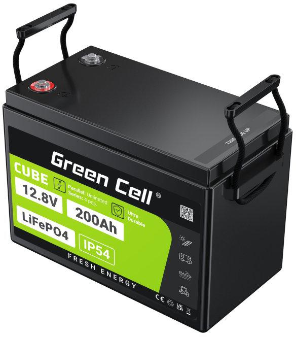 AKUMULATOR LITOWO-ŻELAZOWO-FOSFORANOWY LiFePO4 Green Cell Cube 12.8V 200Ah LFPGC12V200AH