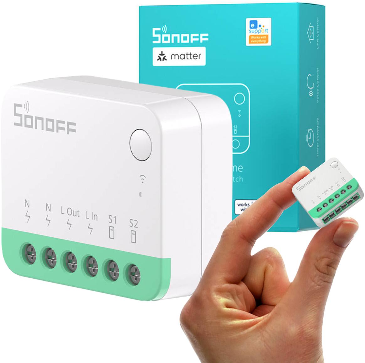 Inteligentny przełącznik WiFi 1-kanałowy Sonoff MINIR4M Matter – najważniejsze cechy: