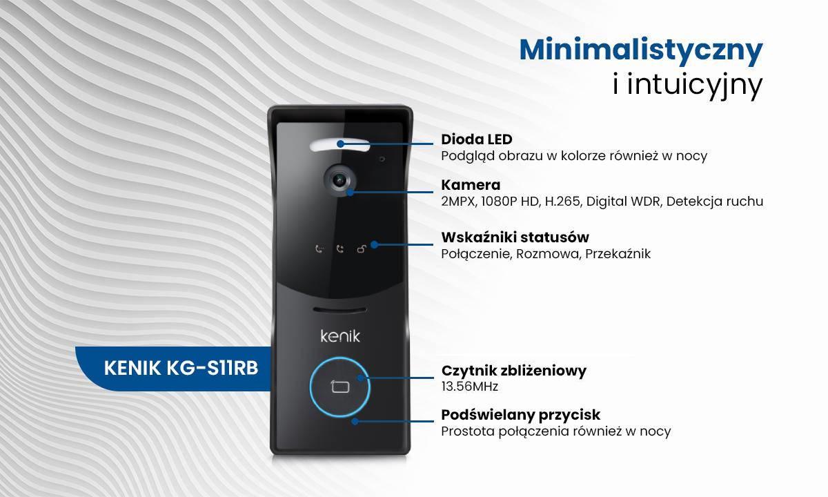 Panel bramowy wideodomofonu IP KENIK KG-S11RB - pełnia funkcjonalności i wygoda sterowania dla maksymalnego poziomu bezpieczeństwa