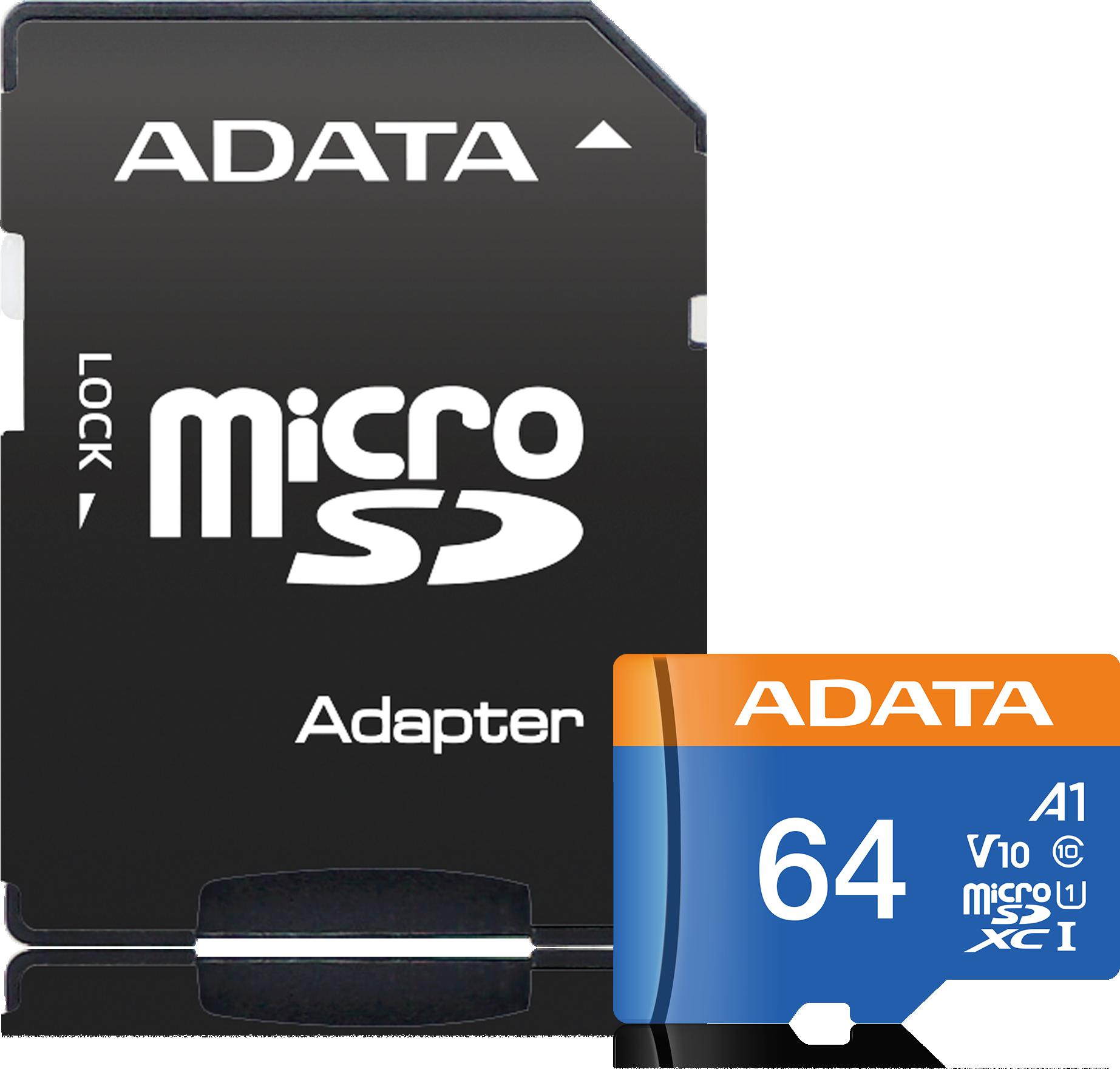 Najważniejsze cechy – Adata Premier 64GB UHS1/CL10/A1+adapter
