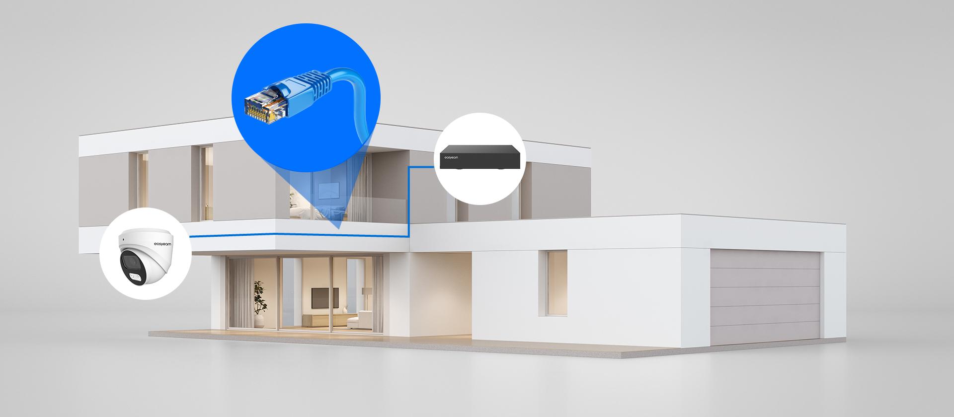 Łatwa instalacja dzięki technologii PoE