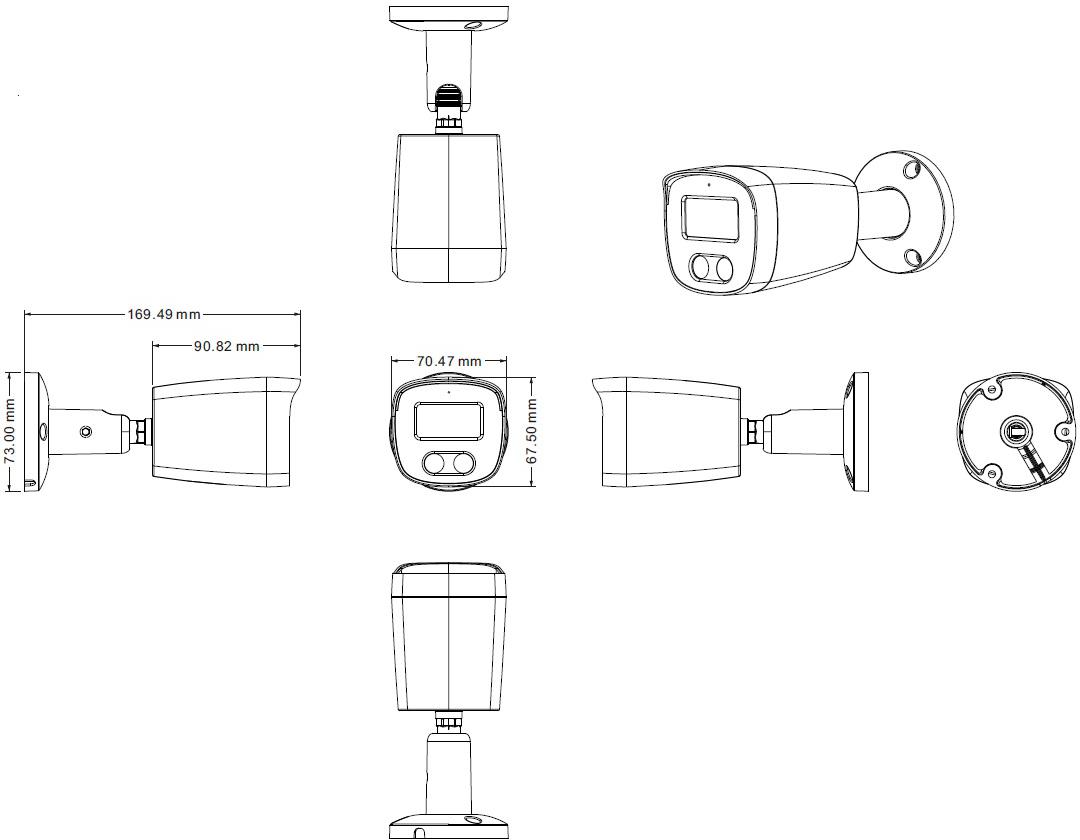 Kamera IP Easycam Z POE EC-IP-B5MP30DL-W 5MPx