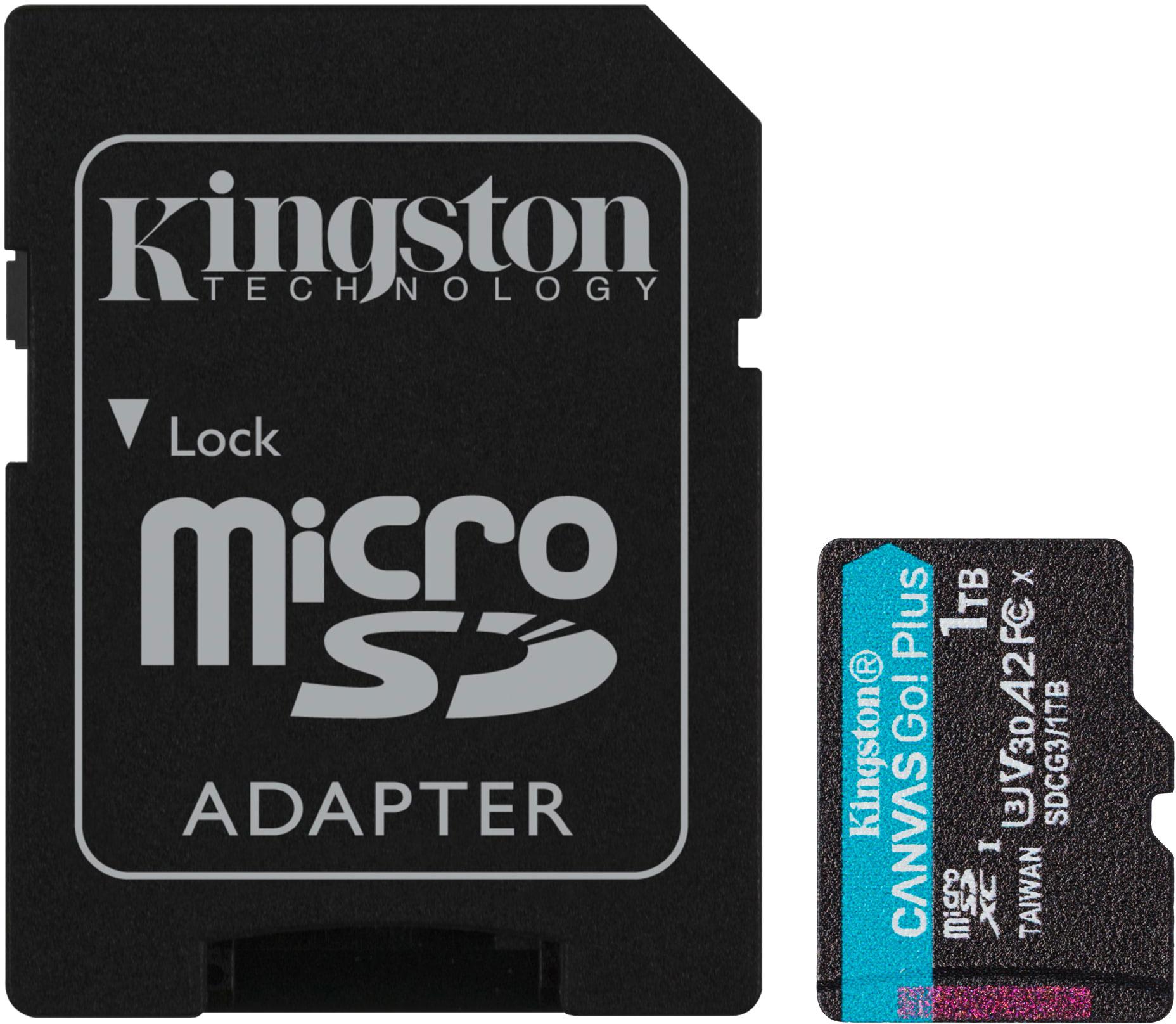 Karta pamięci microSD Canvas Go! Plus do urządzeń przenośnych z systemem Android kamer sportowych, dronów i tworzenia filmów w rozdzielczości 4K