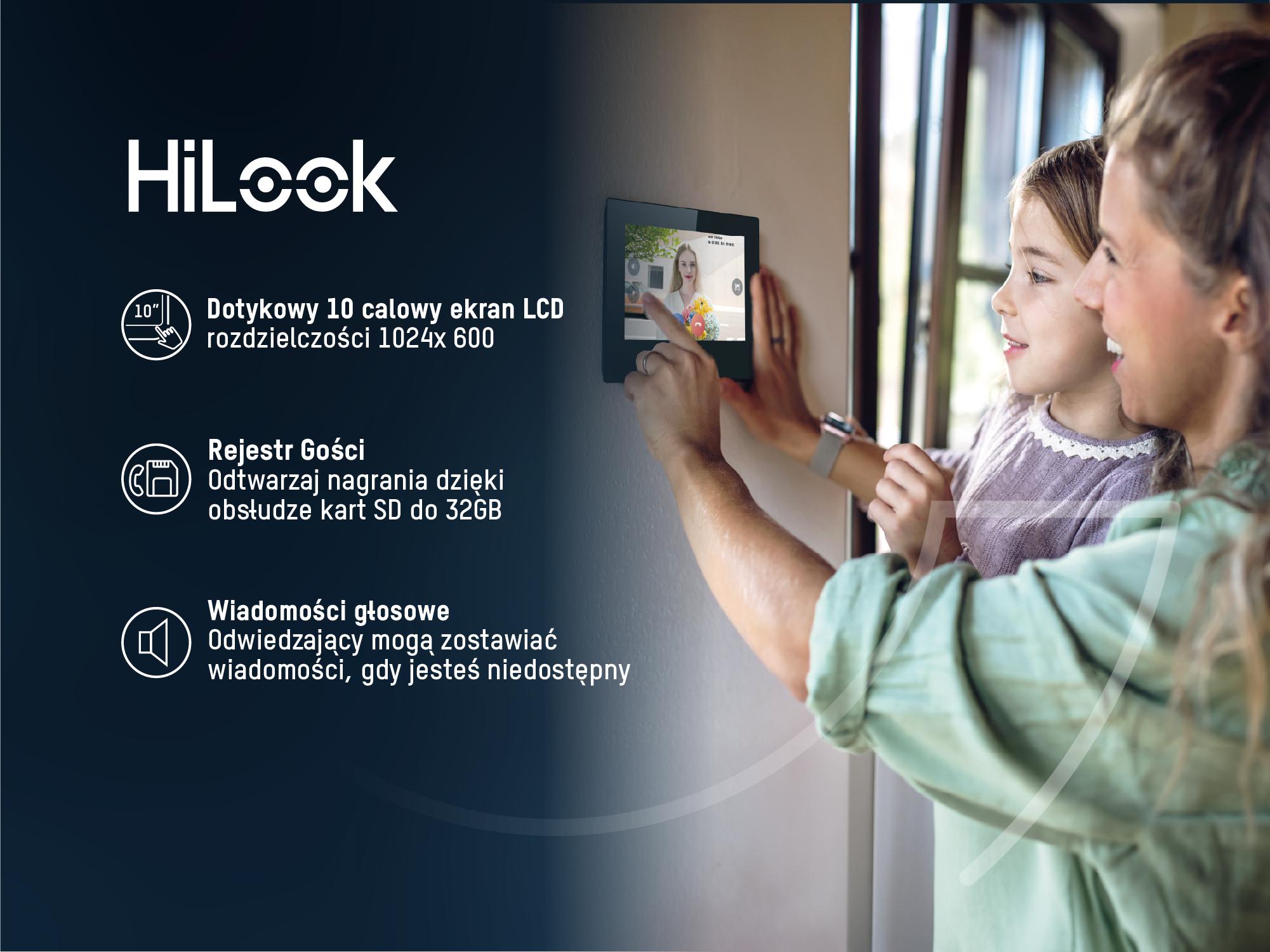 Monitor wewnętrzny HiLook DS-KH8520-WTE1 – centrum komfortu i bezpieczeństwa