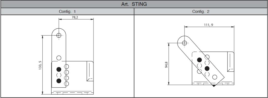 Zestaw DEA KIT STING/24NET BOOST do 6m bram dwuskrzydłowych