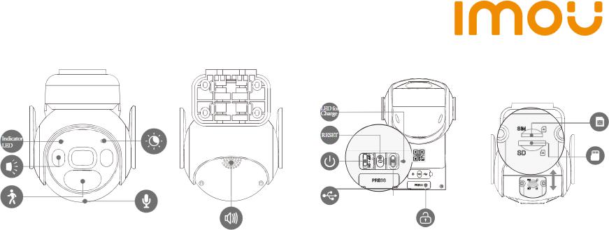 Kamera IP Imou Cell PT 4G kit 3MP bateryjna z panelem solarnym kartą microSD 36GB i kartą SIM