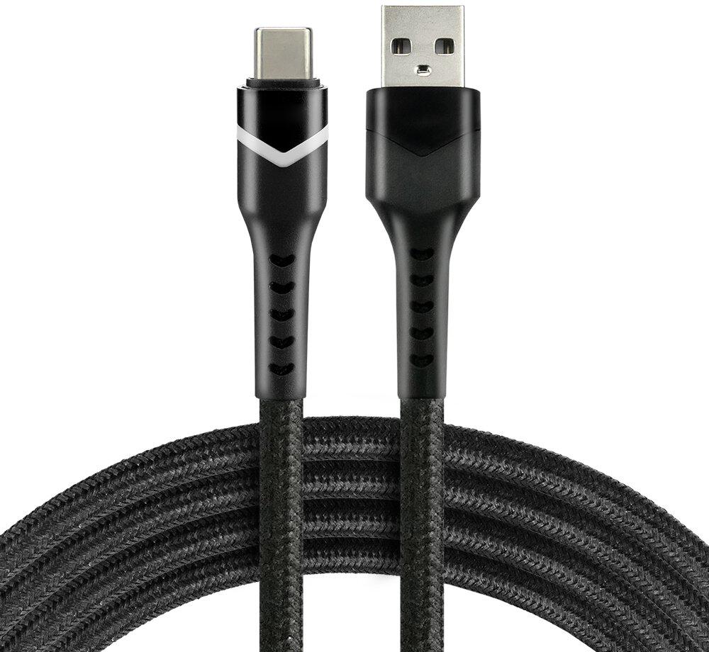 KABEL USB / USB-C RGB LED everActive CBB-1CBR 100cm 3A - najważniejsze cechy: