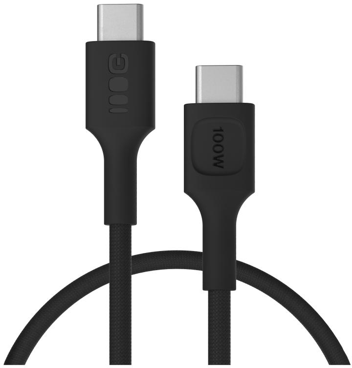 KABEL USB-C / USB-C Greencell PowerStream 30cm PD 100W czarny w oplocie - najważniejsze cechy: