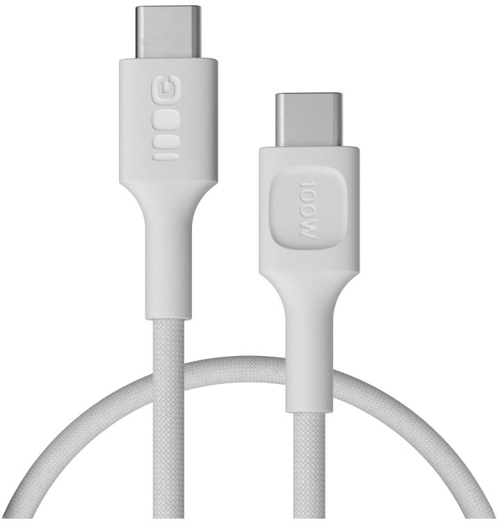 KABEL USB-C / USB-C Greencell PowerStream 30cm PD 100W biały w oplocie - najważniejsze cechy: