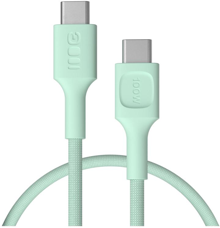 KABEL USB-C / USB-C Greencell PowerStream 30cm PD 100W zielony w oplocie - najważniejsze cechy:
