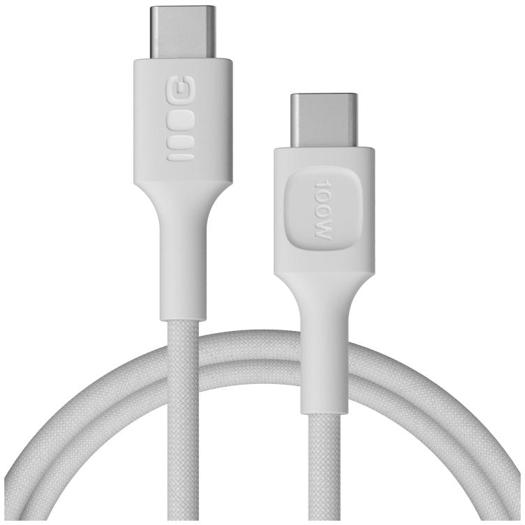 KABEL USB-C / USB-C Greencell PowerStream 120cm PD 100W biały w oplocie - najważniejsze cechy: