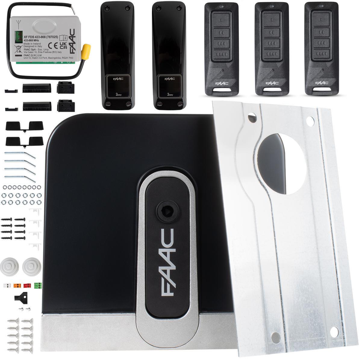 Zestaw Cyclo C720 FDS - FAAC 24V do 400kg bram przesuwnych (3 piloty)