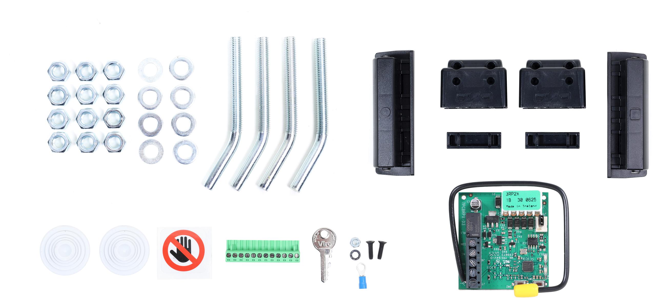 Zestaw Delta 3 FDS - FAAC 741 do 900kg bram przesuwnych (3 piloty+lampa)