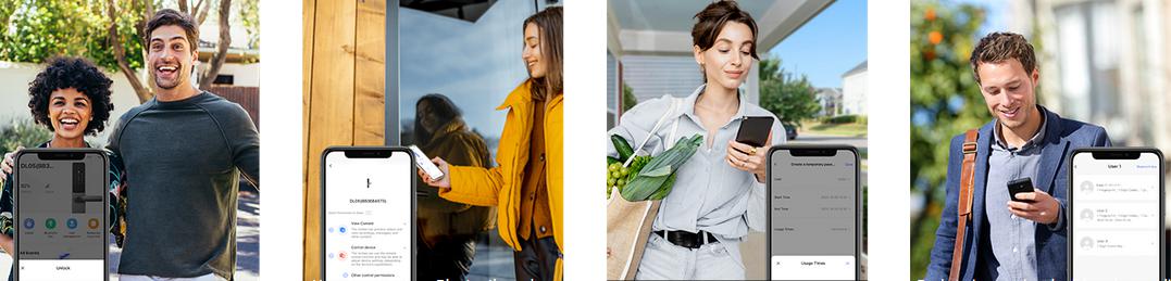 Albo otwieraj drzwi za pomocą smartfona lub przydzielaj dostęp zdalnie.