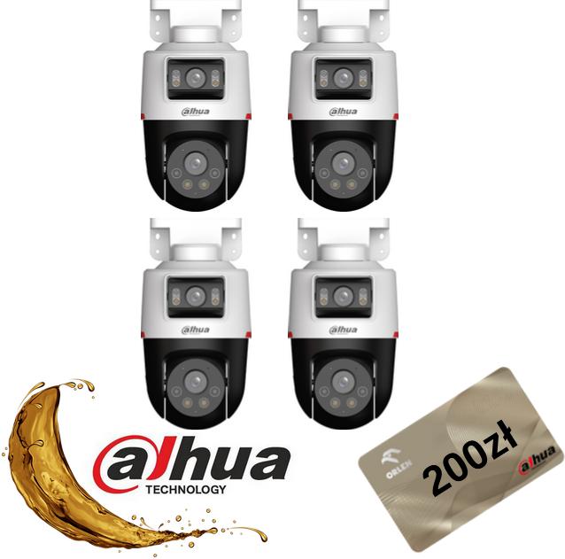 Kamera sieciowa Pan & Tilt WizSense, obiektyw podwójny, stałoogniskowa, 2+2 MP, WizColor, aktywne odstraszanie