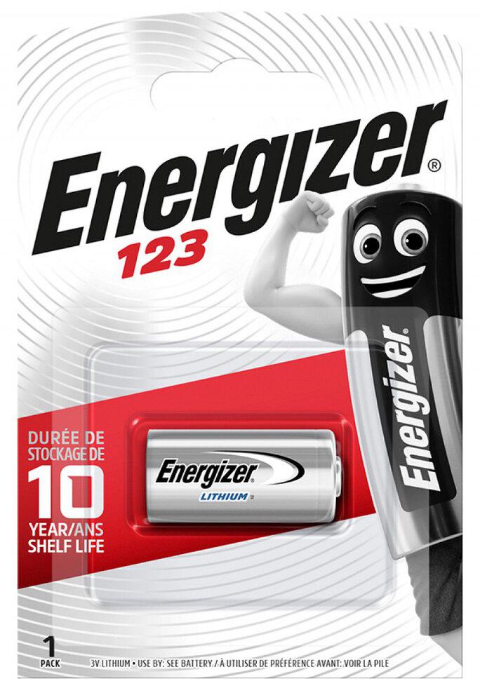 Bateria CR123A Energizer (blister 1 szt.) - NAJWAŻNIEJSZE CECHY