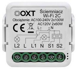 Moduł OXT mini ściemniacz 2 obwody WiFi TUYA SWT25