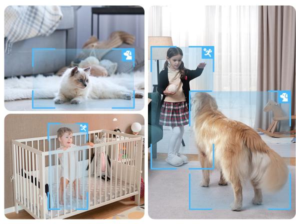 Inteligentne wykrywanie osób i zwierząt domowych