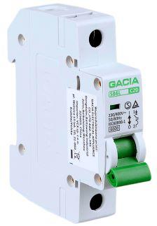 Wyłącznik nadmiarowoprądowy,6kA,C,1-pole,16A GACIA SB6L C 1P 16A