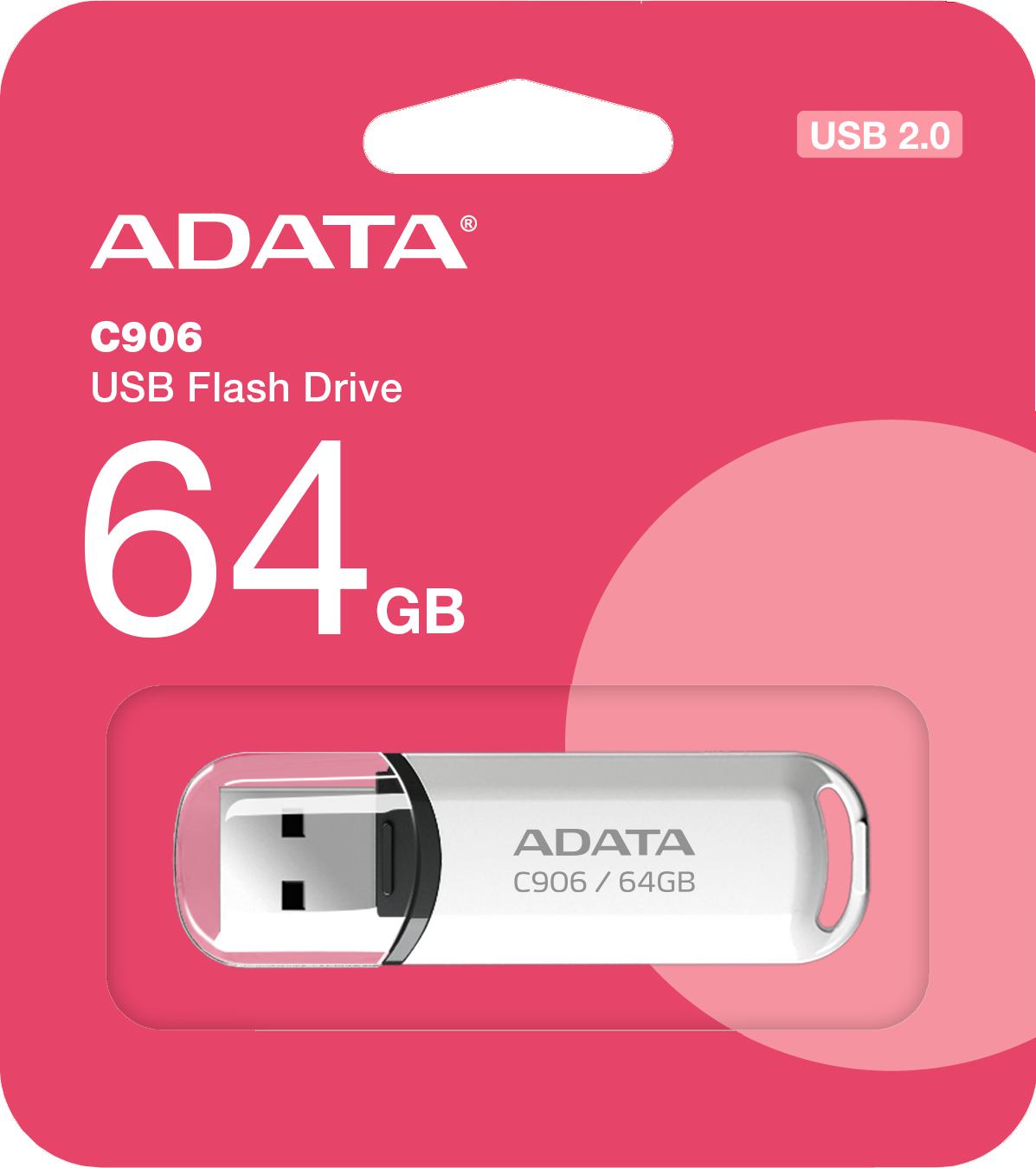 Pendrive – Adata C906 64GB USB2.0 biały
