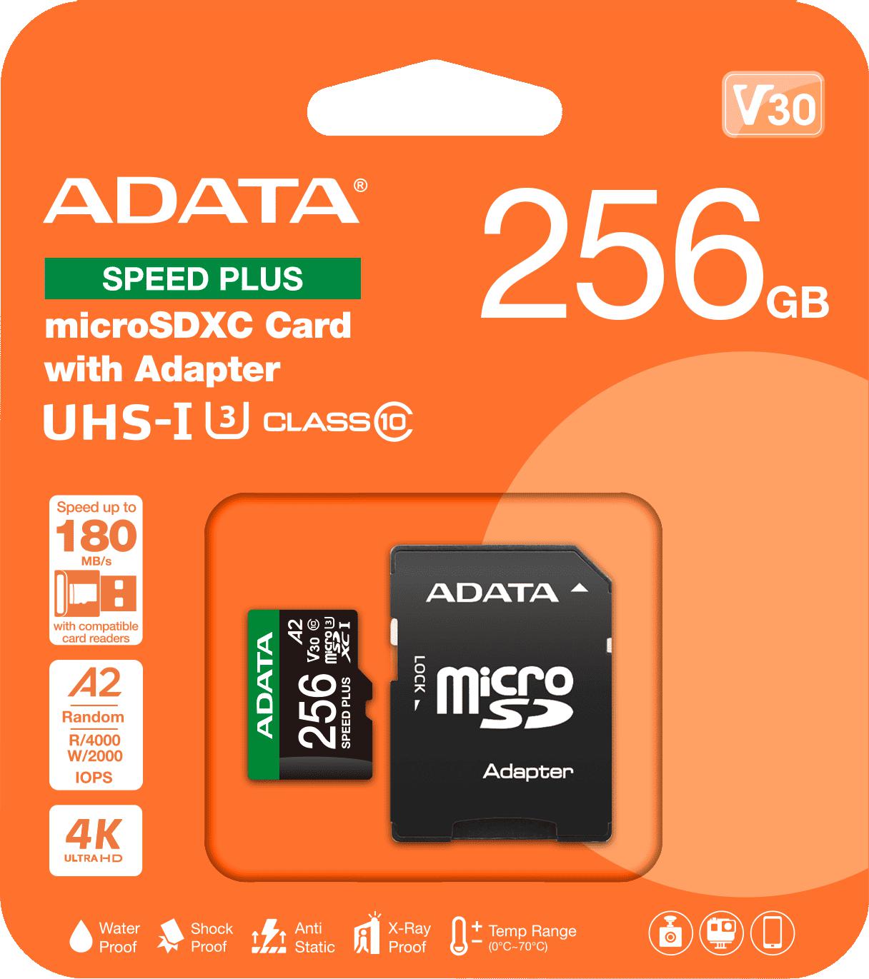 Najczęściej zadawane pytania – Adata Karta pamięci microSD Speed Plus 256GB