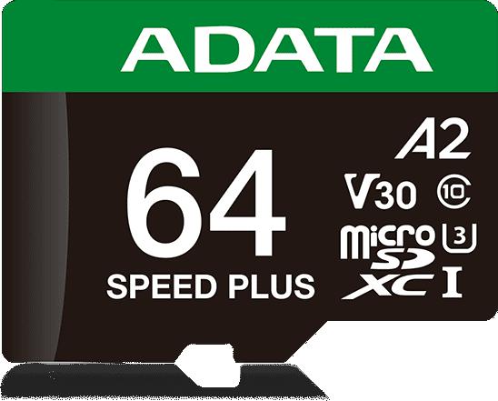 Karta pamięci – Adata Karta pamięci microSD Speed Plus 64GB