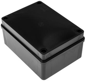 PUSZKA HERMETYCZNA 150X110X70 BEZ DŁAWIKÓW IP65 CZARNA PAWBOL S-BOX 316C