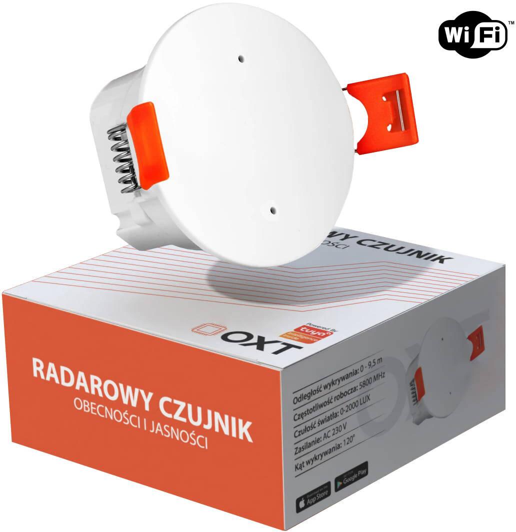 OXT Czujnik radar obecności jasności 230V ZigBee TUYA T150