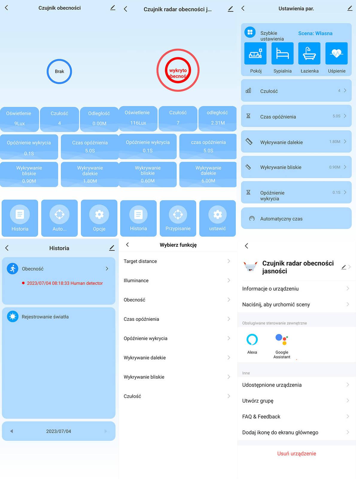Zdalne sterowanie przez TUYA